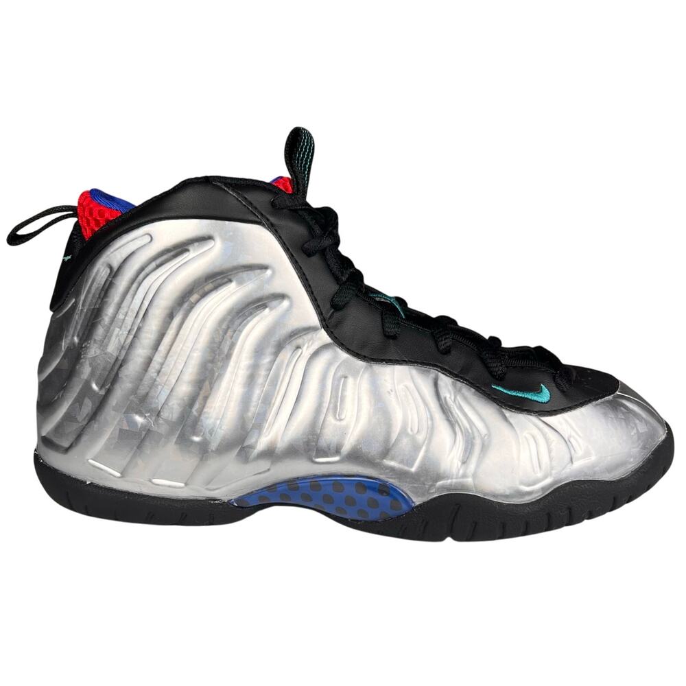 Nike Little Posite One All Star Metallic Silver Big Kids Sneaker 2Y